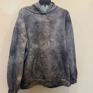 Hand dyed grey hoodie